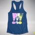 Twink Pride Grunge Exclamation Points Women's Racerback Tank - Royal